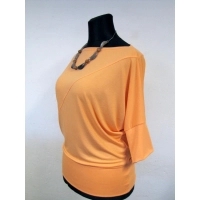 Bluzka Emma z dekoltem łódka i rękawem kimono